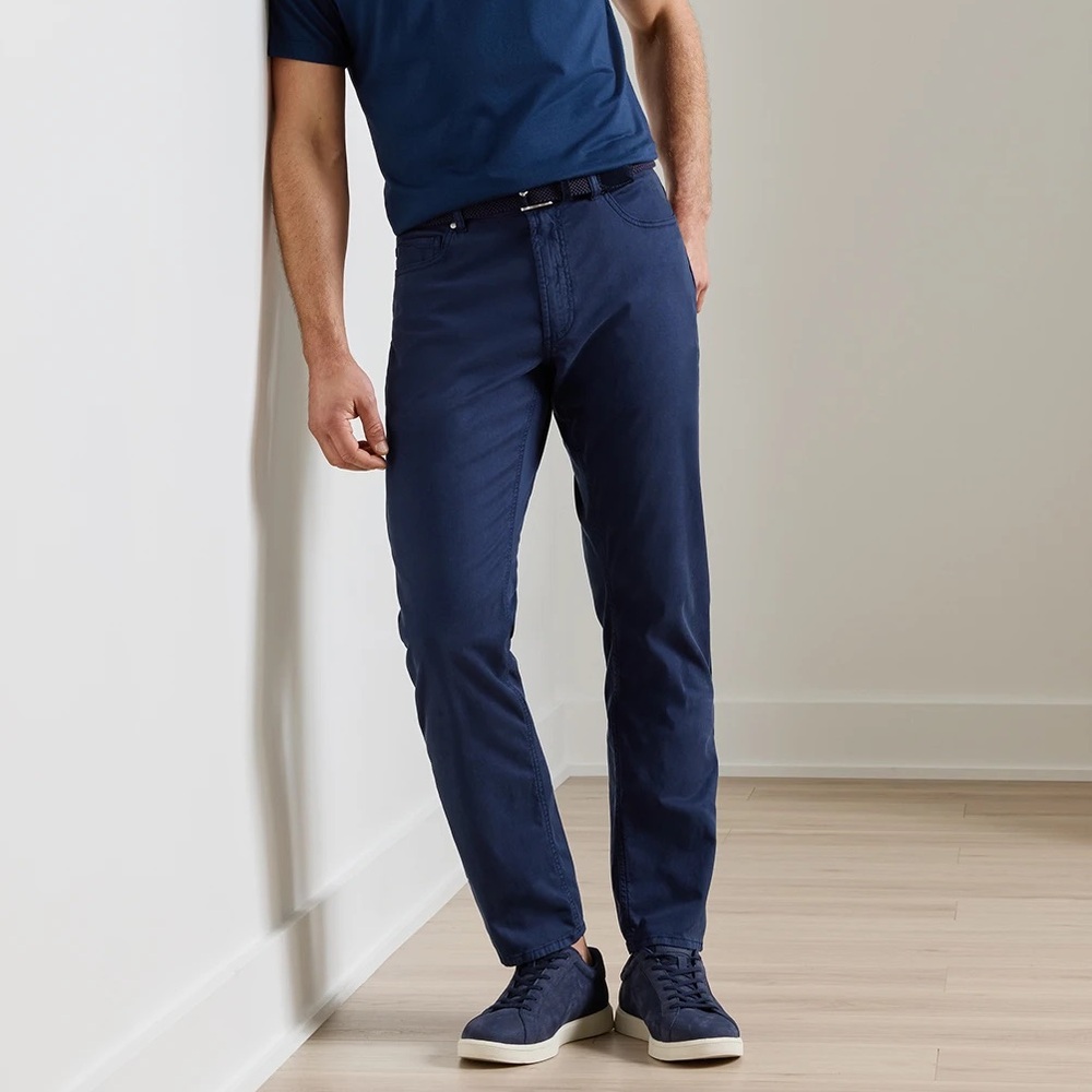 Peter Millar Five-Pocket Pant in Navy